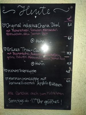 Menu of the day at Brettle in Ulm