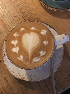 Kaffee mit Soja oder Hafermilch at Brettle in Ulm