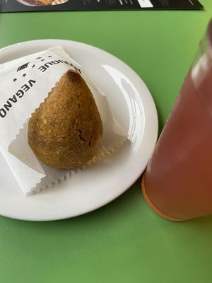 Coxinha de shimeji muito gostosa  at Açougue Vegano - Ipanema in Rio De Janeiro