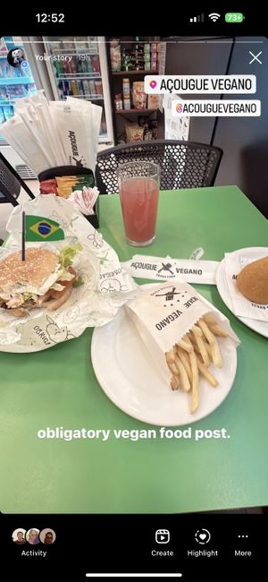 Burger, Fries and Coxinha  at Açougue Vegano - Ipanema in Rio De Janeiro