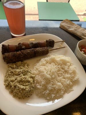 Two kebab plate at Açougue Vegano - Ipanema in Rio De Janeiro