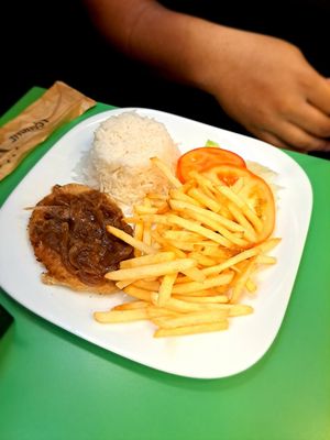 Bife com cebola at Açougue Vegano - Ipanema in Rio De Janeiro