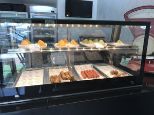 Food counter at Açougue Vegano - Ipanema in Rio De Janeiro