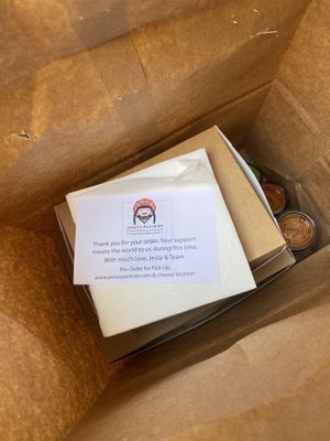 Sweet note at Jessy's Pastries in Westbury