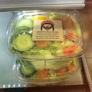 A nice salad to balance out all that other decadent food! at Jessy's Pastries in Westbury
