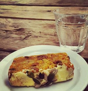 Sweet potatoe cake at The Good Earth in Wells