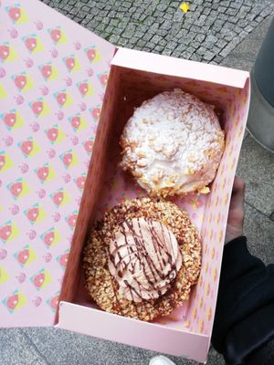 Vegan donuts take away at Brammibal's Donuts - Potsdamer Platz in Berlin