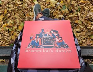 €11,00 for a box with four delicious donuts. at Brammibal's Donuts - Potsdamer Platz in Berlin