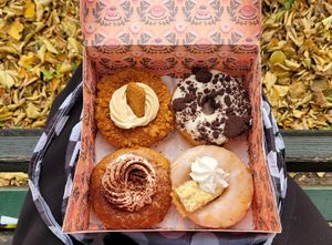 Cookies & cream, biscoff cream, apple pie, tiramisu. at Brammibal's Donuts - Potsdamer Platz in Berlin