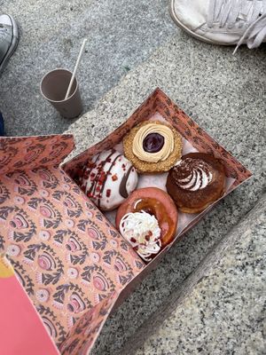 Selection of doughnuts   at Brammibal's Donuts - Potsdamer Platz in Berlin