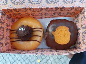 Seasonal donuts for halloween at Brammibal's Donuts - Potsdamer Platz in Berlin