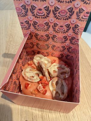 Strawberry pretzel  at Brammibal's Donuts - Potsdamer Platz in Berlin