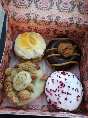 Different vegan donuts at Brammibal's Donuts - Potsdamer Platz in Berlin