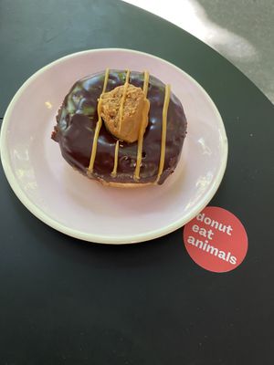 Donut Peanutbutter Fudge & Chocolate   at Brammibal's Donuts - Potsdamer Platz in Berlin