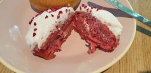 Red velvet at Brammibal's Donuts - Potsdamer Platz in Berlin