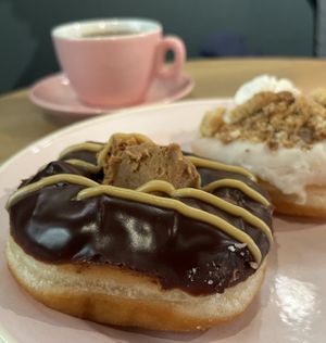 Chocolate and peanut fudge  at Brammibal's Donuts - Potsdamer Platz in Berlin