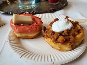 Strawberry NY Cheesecake and Carrot Cake at Brammibal's Donuts - Potsdamer Platz in Berlin