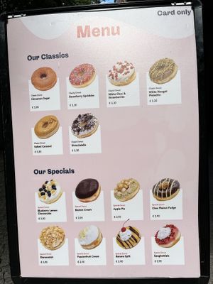 Menu  at Brammibal's Donuts - Potsdamer Platz in Berlin