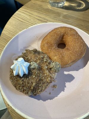 Plum crumble, cinnamon sugar ring   at Brammibal's Donuts - Potsdamer Platz in Berlin