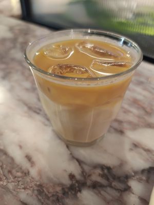 Iced latte at Brammibal's Donuts - Potsdamer Platz in Berlin