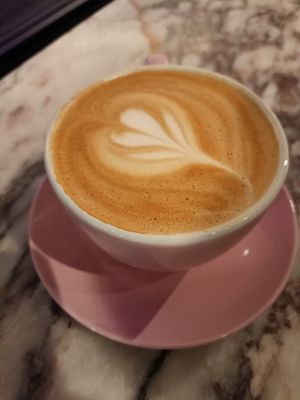 Oat latte at Brammibal's Donuts - Potsdamer Platz in Berlin