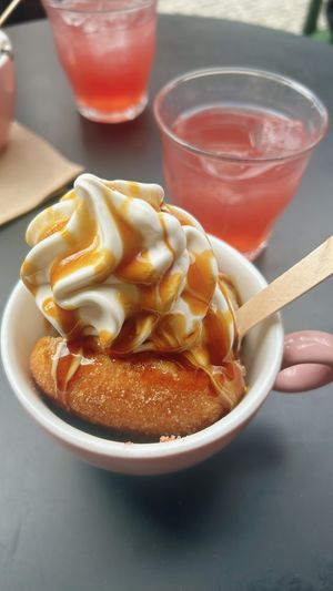 soft serve & pink lemonade  at Brammibal's Donuts - Potsdamer Platz in Berlin