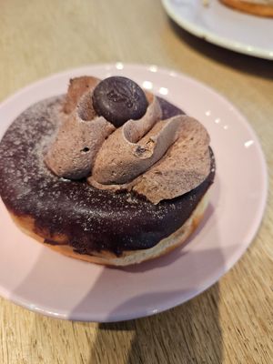 Chocolate donut at Brammibal's Donuts - Potsdamer Platz in Berlin