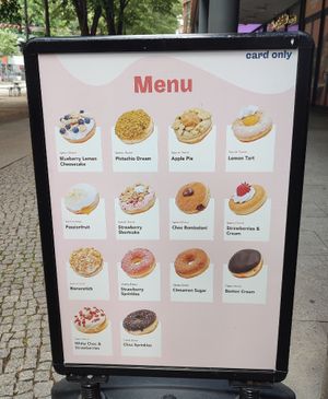 28.06.2024 menu at Brammibal's Donuts - Potsdamer Platz in Berlin