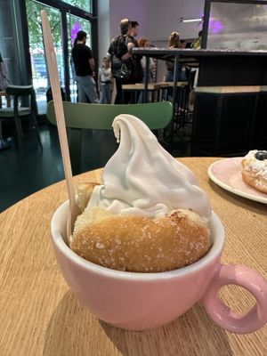 Soft serve (vegan soft ice cream).  at Brammibal's Donuts - Potsdamer Platz in Berlin