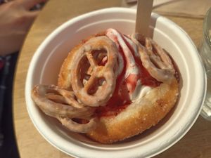 Spaghetti eis at Brammibal's Donuts - Potsdamer Platz in Berlin