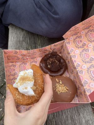 A box of four  at Brammibal's Donuts - Potsdamer Platz in Berlin
