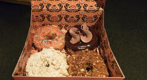 Box of 4 donuts at Brammibal's Donuts - Potsdamer Platz in Berlin
