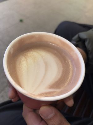 Hot chocolate  at Brammibal's Donuts - Potsdamer Platz in Berlin