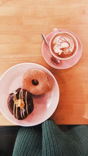 Peanut fudge and cinnamon donut at Brammibal's Donuts - Potsdamer Platz in Berlin