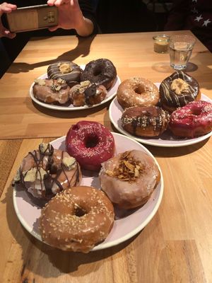 Me and two og my Almost vegan friends and 4 meateaters. Nobody complained. Is was delicious   at Brammibal's Donuts - Potsdamer Platz in Berlin