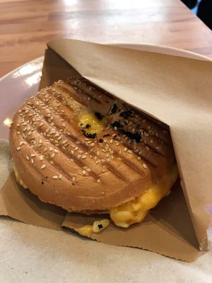 Grilled cheese bagel  at Brammibal's Donuts - Potsdamer Platz in Berlin