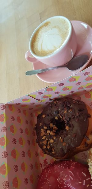 Cocoa donuts at Brammibal's Donuts - Potsdamer Platz in Berlin