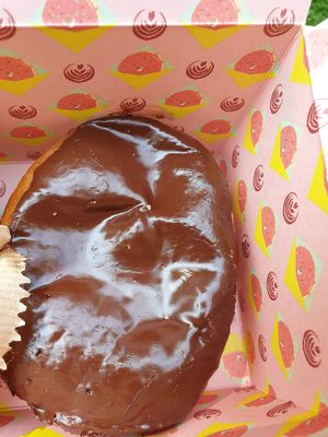 Boston creme donut at Brammibal's Donuts - Potsdamer Platz in Berlin