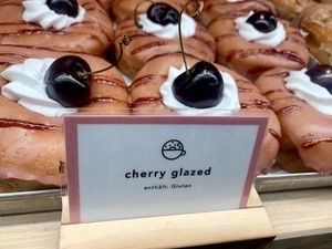 cherry donut at Brammibal's Donuts - Potsdamer Platz in Berlin