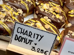 donuts f/ charity at Brammibal's Donuts - Potsdamer Platz in Berlin