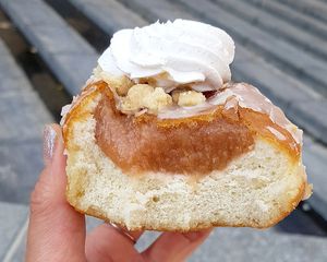 April's special: "rhubarb pie" at Brammibal's Donuts - Potsdamer Platz in Berlin