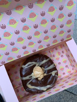 Peanut butter donut  at Brammibal's Donuts - Potsdamer Platz in Berlin