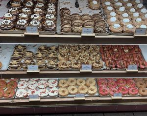 Shop window at Brammibal's Donuts - Potsdamer Platz in Berlin