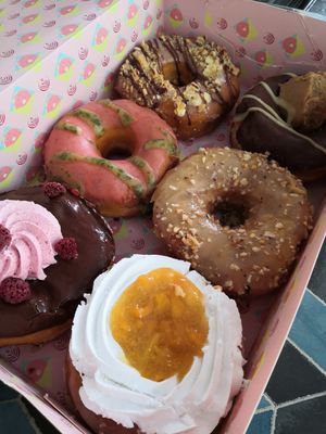 6 donuts box at Brammibal's Donuts - Potsdamer Platz in Berlin