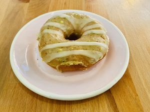 Pistachio white chocolate donut  at Brammibal's Donuts - Potsdamer Platz in Berlin