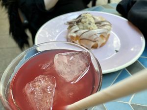 blood orange lemonade at Brammibal's Donuts - Potsdamer Platz in Berlin