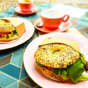 Savouy bagels mmmm at Brammibal's Donuts - Potsdamer Platz in Berlin
