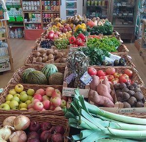 Vegetables and fruit at La Tienda Orgánica in Burgos