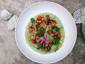 Herb Hummus, Smoke Roasted Carrots at Twenty4 in Siquijor