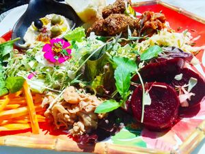 Sharing Veggie Platter at Twenty4 in Siquijor